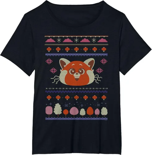 Vista 12 de Disney and Pixar's Turning Red Panda - Suéter feo de Navidad, Negro, S