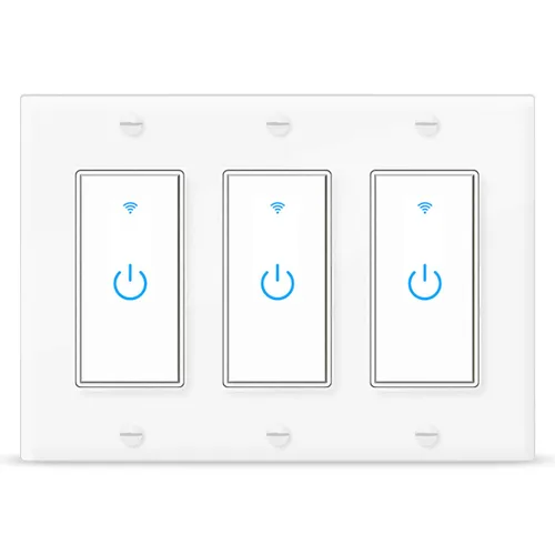 Vista 8 de Lesim Interruptor inteligente WiFi Interruptor de luz WiFi funciona con Alexa Google Home 2 paquetes