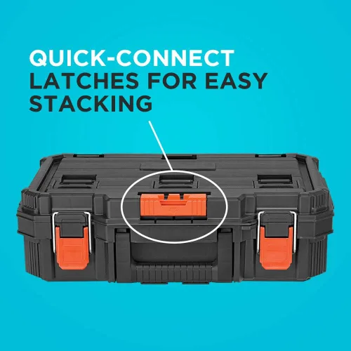 Vista 5 de beyond by BLACK+DECKER BLACK+DECKER BDST60500APB Sistema de almacenamiento apilable - Juego de 3 piezas