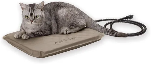 Vista 13 de Cama climatizada electrónica K&H, suave e ideal para exteriores (incluye funda), Bronceado