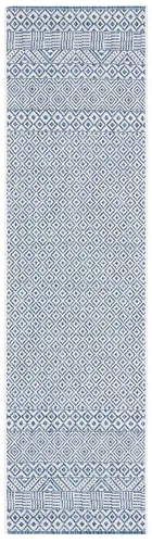 Vista 52 de SAFAVIEH Alfombra lavable al aire libre, colección Courtyard - 2'3" x 5', gris y negro, no desprende pelusa y fácil limpieza, ideal para patio