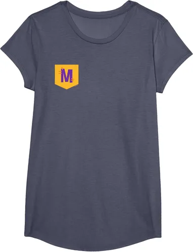 Vista 11 de Blippi Meekah - Camiseta oficial con logotipo de bolsillo Azul Jaspeado
