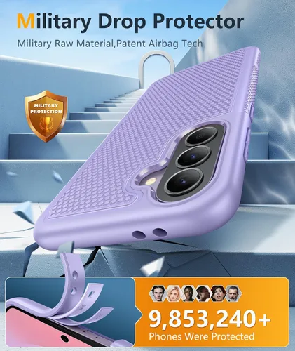 Vista 655 de FNTCASE Funda para iPhone 17 Pro: Fundas delgadas translúcidas de color azul claro compatibles con MagSafe, protección completa de la cámara