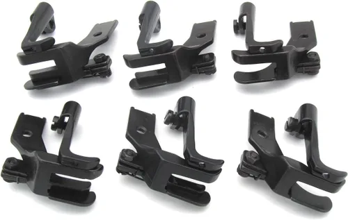 Vista 5 de CKPSMS Marca – Compatible con/repuesto para la marca JUKI DNU-1541 Singer marca CONSEW 206RB 225 226 226R 6Sets pies para caminar con borde