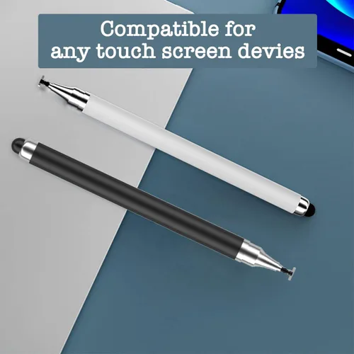 Vista 4 de Lápiz capacitivo universal para tablet Android/iPhone/pantallas táctiles/Samsung/Kindle Fire HD, lápiz capacitivo universal estilista 2 en 1