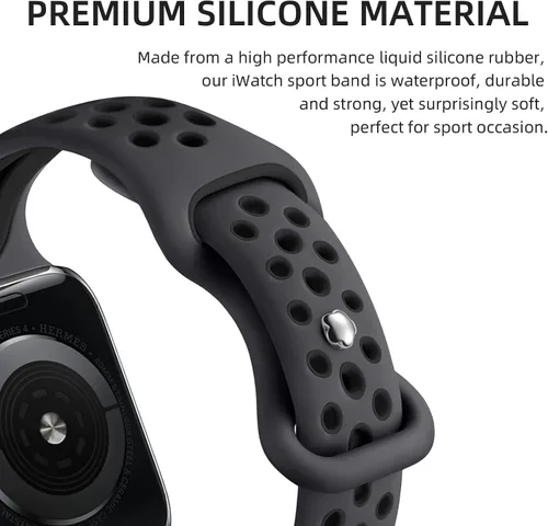 Vista 3 de Getino Compatible con Apple Watch Band de 1.575 pulgadas, 1.496 pulgadas, 1.614 pulgadas, 1.654 pulgadas, 1.732 pulgadas, 1.772 pulgadas, 1.772