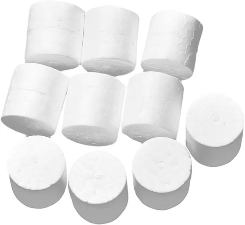 Vista 6 de 10 piezas de material de espuma con forma de cilindro para niños, juguetes hechos a mano, manualidades, 1.5x1.5 in