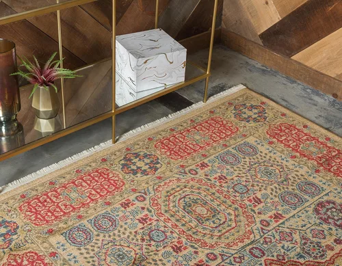 Vista 5 de Unique Loom Palace Collection - Alfombra bohemia tradicional, medallón, vintage (2 pies x 3 pies, rectangular, azul claro/bronceado)