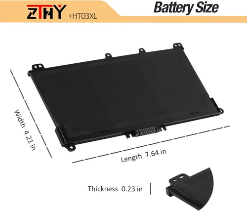Vista 7 de HT03XL - Batería de repuesto para HP Pavilion 15-CS 15-CW 15-CU 15-DA 15-DB 15-DW 15-DY 15T-DA 15T-DB 15T-DQ 15-cu1xxx 15-cw1xxx 15-DA0XXX 15-db1xxx