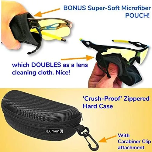Vista 6 de BEST Night Driving Glasses- Anti Glare Night Vision Reduce Eye Strain Men Women