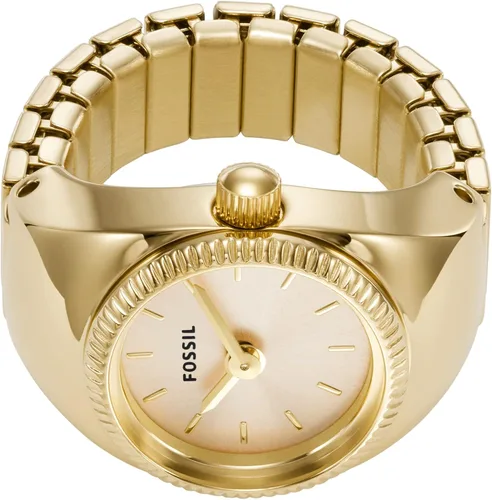 Vista 4 de Fossil Reloj de anillo de acero inoxidable de cuarzo para mujer