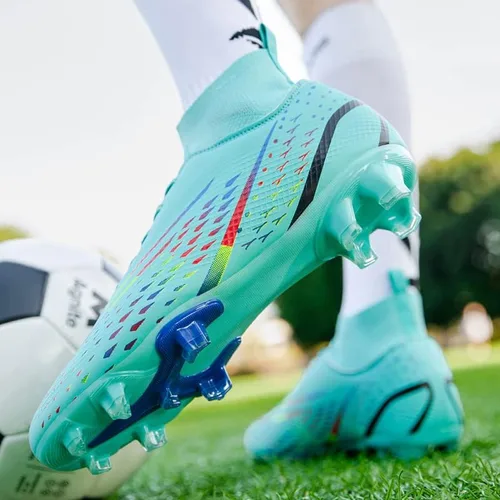 Vista 4 de YASOWIN Zapatos de fútbol para hombre, botas de fútbol para exteriores, transpirables, atléticas, para entrenamiento, fútbol sala profesional