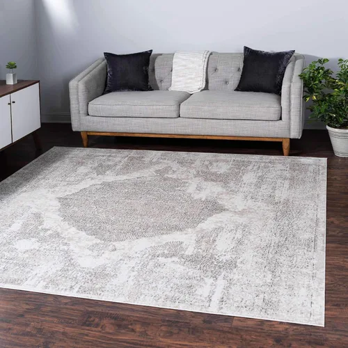 Vista 19 de Unique Loom Portland Collection - Alfombra rectangular de madera (2 pies 2 pulgadas x 3 pies 1 pulgada, rectangular, azul/marfil)