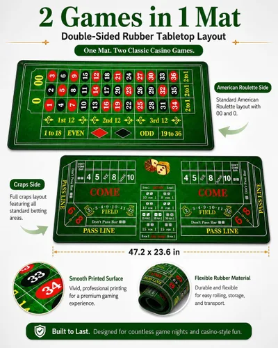 Vista 4 de Juego de ruedas de ruleta, rueda de 10 pulgadas con ruleta de doble cara
