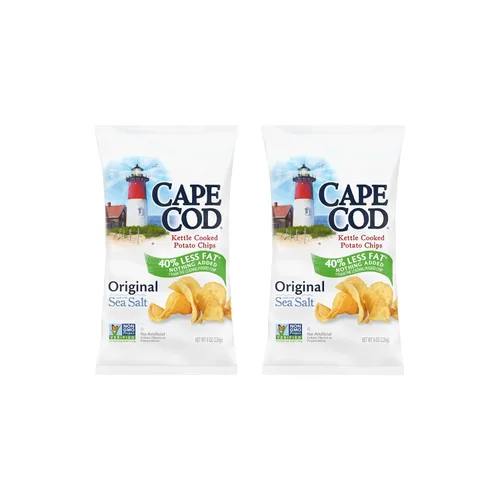 Vista 11 de Cape Cod Papas fritas, chips originales menos grasos, bolsas de aperitivos de 1 oz, 10