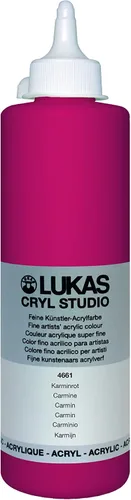Vista 67 de Lukas CRYL Studio Artist - Pintura acrílica para artistas, Alizarín Carmesí, botella de 250 ml - Pinturas acrílicas de alto pigmento para pintar