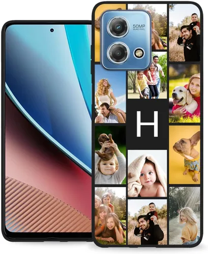 Vista 11 de Funda personalizada para Motorola Moto G Stylus 2020 con nombre de foto, texto y foto, GStylus personalizado -20 funda suave y fina (negro) de 6.4