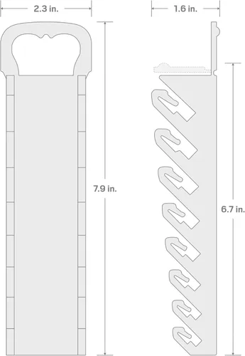 Vista 7 de TEKTON Soporte de llave combinada rechoncha de 8 herramientas (negro) ORG21108 Fabricado en Estados Unidos