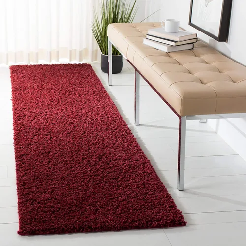 Vista 83 de SAFAVIEH Colección August Shag - Alfombra de área de 6 x 9 pies, color lila, diseño sólido, no desprende pelusa y de fácil cuidado, grosor de 1.2