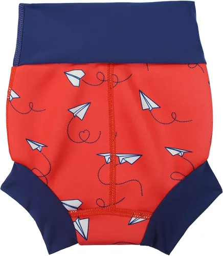 Vista 2 de Splash About Happy Nappy - Pañal de natación, 6 a 12 meses, aviones rojo