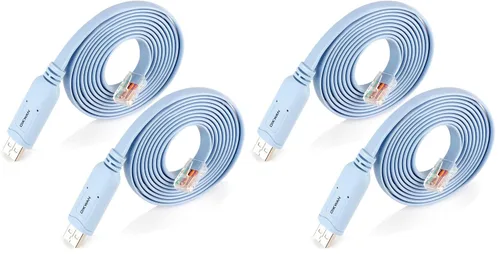 Vista 13 de Cable de consola USB, cable de consola USB a RJ45 para routers/AP de Cisco, router/switch para Windows, Mac, Linux (1.8m, azul)