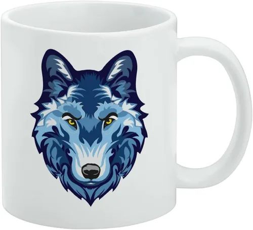 Vista 132 de Taza de cerámica con el logotipo principal de la Universidad Rider, taza de regalo novedosa para café, té y bebidas calientes, 11oz, blanca