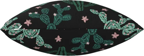 Vista 4 de Fundas de almohada de cactus lindos de 18 x 18 pulgadas, fundas de almohada decorativas de plantas verdes, fundas de almohada decorativas para sofá