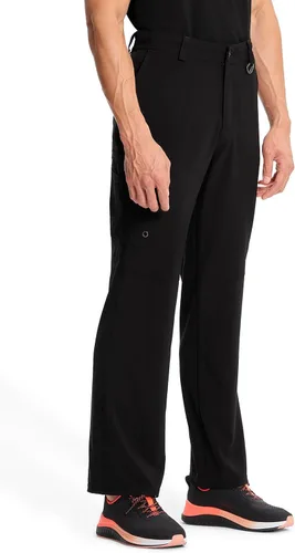 Vista 6 de Cherokee Infinity Hombre Scrubs Pantalón Fly Front CK200A Negro