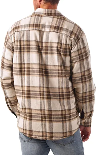 Vista 2 de Wrangler Authentics - Camisa de manga larga con revestimiento de Sherpa para hombre