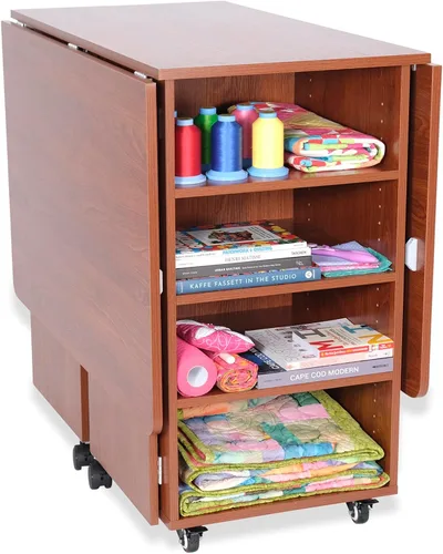 Vista 14 de Kangaroo Kookaburra Mesa de corte – Estación de trabajo grande de costura, acolchado y manualidades con superficie expandible de 70 x 40 pulgadas