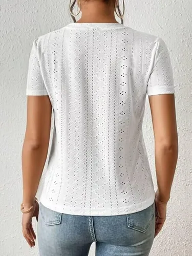 Vista 4 de Camiseta de verano para mujer, diseño de árbol de coco y arena, con estampado de sol, sal y arena, camiseta de manga corta para vacaciones