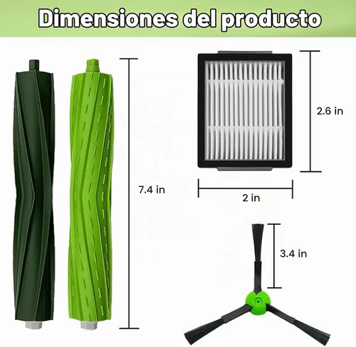 Vista 6 de Paquete de 18 piezas de repuesto compatibles con iRobot Roomba i3 i3+ i7 i7+ i4 i6 i6+i8 i8+/Plus E5 E6 E7 J7 i5+j5+ Serie I, E & J Aspiradora 2