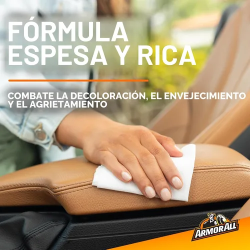 Vista 3 de Armor All - Limpiador interior de cuero, toallitas de limpieza para interiores de automóviles, 20