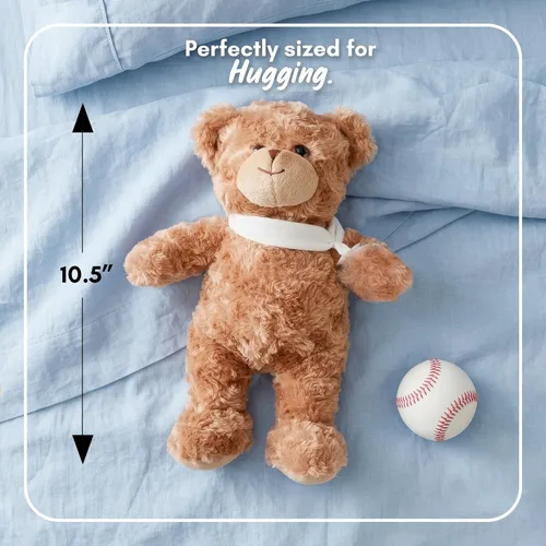 Vista 7 de Jolitee Oso de peluche con brazo roto con brazo izquierdo o derecho, regalo de recuperación de animales de peluche para niños, 10.5 pulgadas