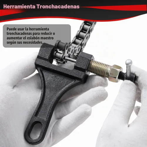 Vista 5 de KAMIER Cadena de transmisión 428 de 102 eslabones con cortador de cadena para 50cc 70cc 90cc 110cc 125cc CT90 CT110 TaoTao TForce Coolster Vitacci