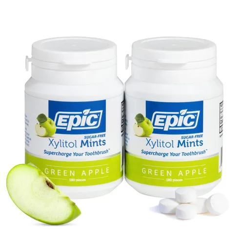 Vista 21 de Epic Mentas de Xilitol 100% - Sin Aspartamo, Sin Azúcar - Mentas con Sabor a Canela, 55 Piezas (Paquete de 5) 100% xilitol; sin OGM; vegano; apoya
