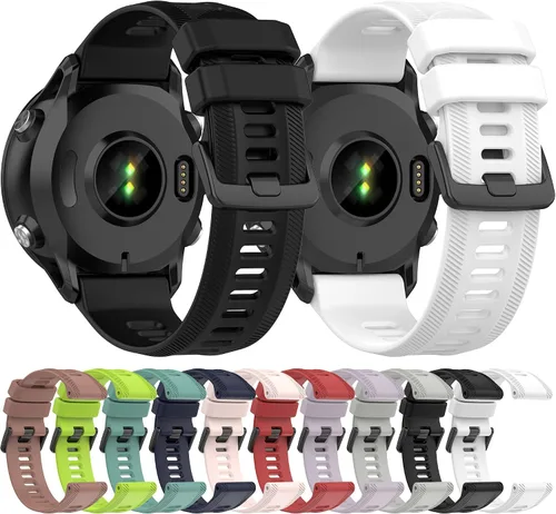Vista 7 de Correa para Garmin Forerunner 955, banda de repuesto de silicona suave para Garmin Forerunner 955 Solar