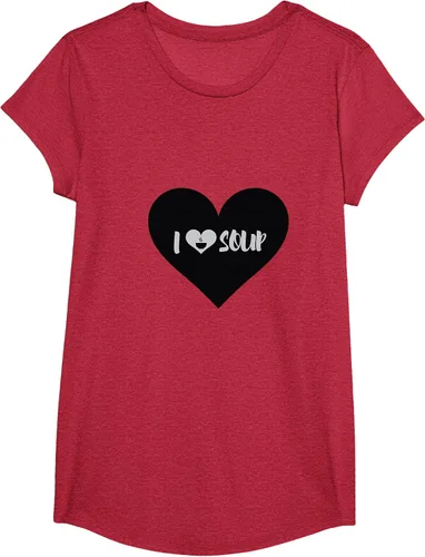 Vista 39 de I Love Soup - Camiseta de regalo con forma de corazón, Blanco, S Asfalto