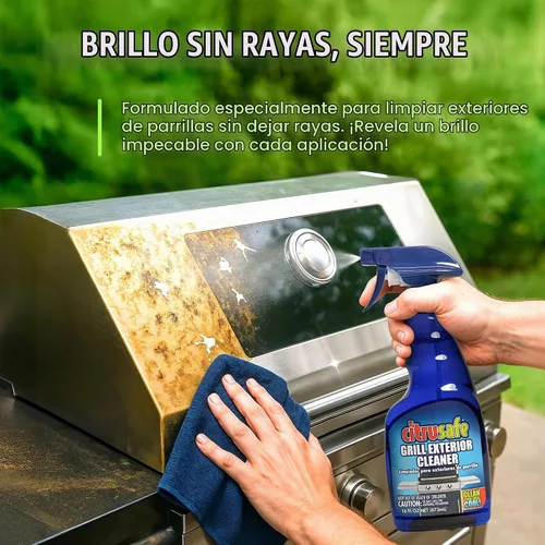 Vista 4 de Desengrasante y limpiador en aerosol para parrillas, basado en cítricos, no tóxico, de 23 onzas, 16 onzas, Kit