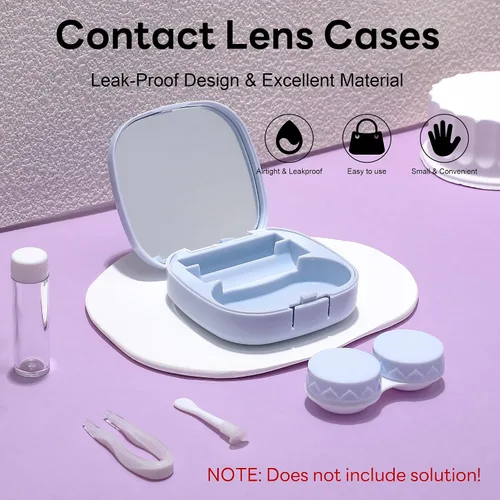 Vista 3 de FEISEDY Portátil Lindo Lente De Contacto Herramienta Removedor De Caso Con Espejo Pinzas Kit Para Mujeres Y Niña B0081