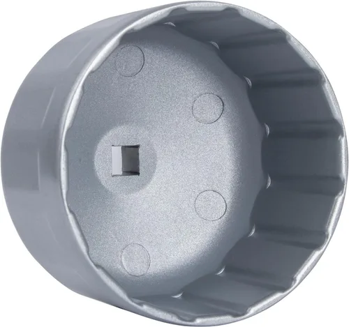 Vista 6 de E-cowlboy Llave de filtro de aceite de 16 flautas de 3.386 in para BMW y Volvo, plata