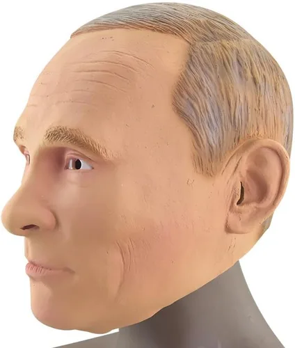 Vista 3 de TABKER Máscara de látex de Joe Biden para Halloween, del presidente ruso, Vladimir Putin, máscara de látex, cascos, máscara de disfraces, fiesta