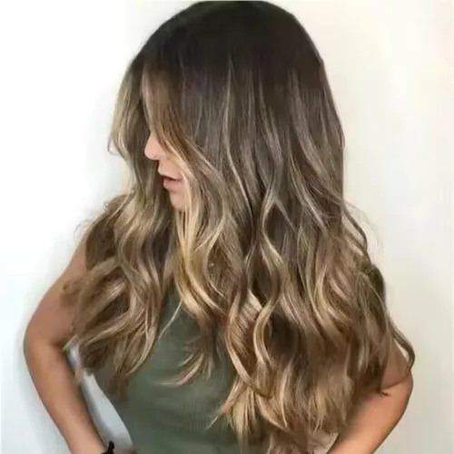 Vista 10 de Peluca de cabello humano con encaje frontal transparente HD 1B 27 de color degradado 1B 27, con nudos blanqueados, densidad del 180%, prearrancada