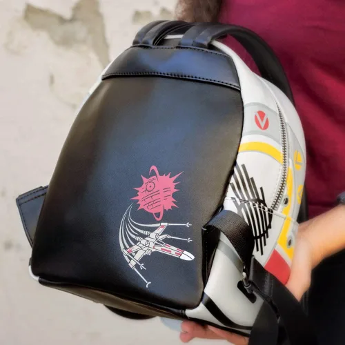 Vista 4 de Loungefly Star Wars - Mini-mochila con casco X-Wing, exclusiva de Tienda