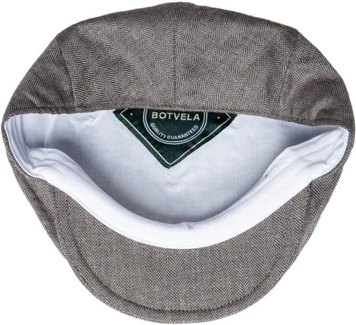 Vista 6 de Sombrero de verano transpirable para hombre de lino con hiedra plana