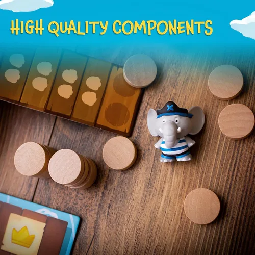 Vista 3 de Stomp The Plank - Juego de cerebro pirata suspenso Actividad atractiva para niños y adultos Opción de regalo ideal Diversión familiar