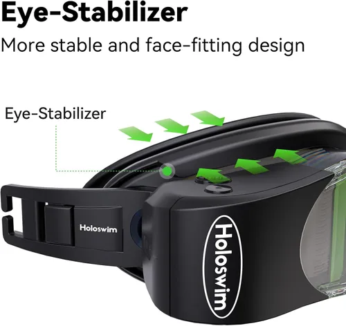 Vista 7 de Holoswim Smart Swim Goggles, 2GO Swimming Goggles, AR Real-time Display, AI Data Analysis, Anti-fog IPX8, Stroke Recognition