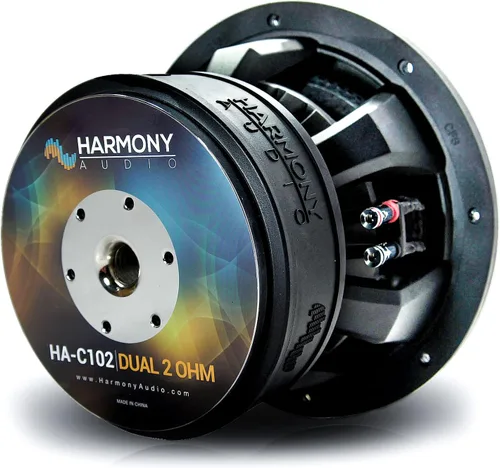 Vista 7 de Harmony Audio HA-C102 Car Stereo Competition Carbon 10 "Sub 2000W Dual 2 Ohm Subwoofer Nuevo