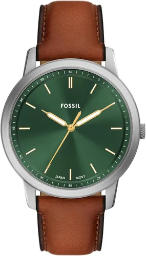 Vista 15 de Fossil - Reloj de cuarzo minimalista para hombre, de acero inoxidable y cuero, de tres agujas Negro (Black Bracelet)