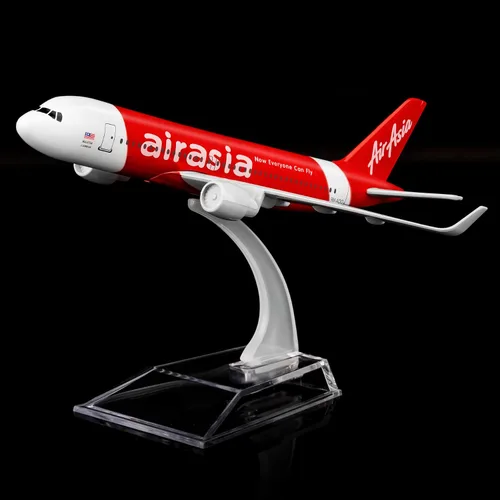 Vista 2 de Avión A320 de Asia 24 horas - Modelo de avión de aleación de metal - 1:400 - Cumpleaños
